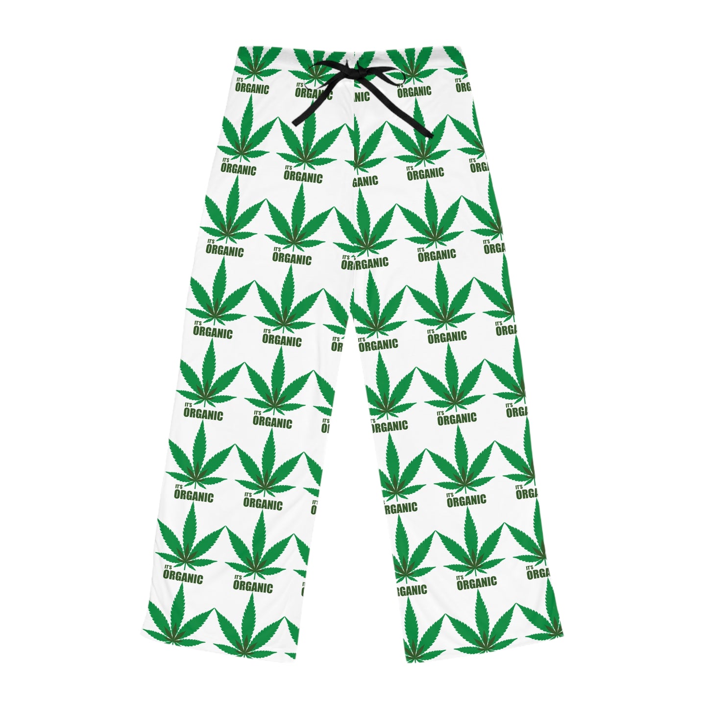 Organic Leaf Print Women's Pajama Pants