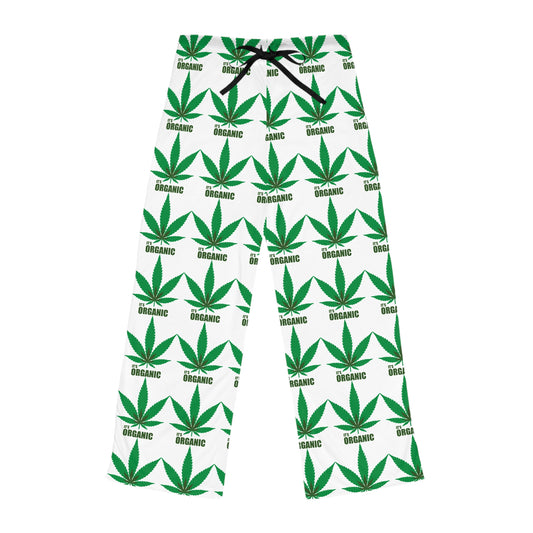 Organic Leaf Print Women's Pajama Pants