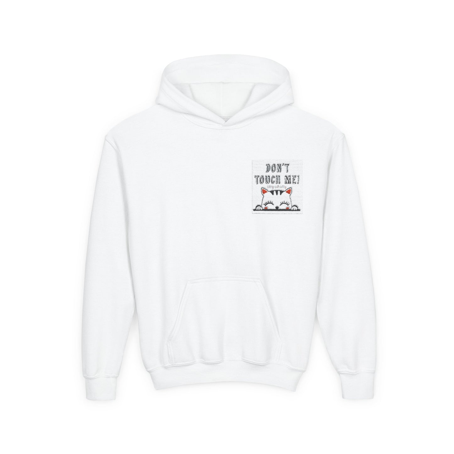 Youth Hoodie with "Don't Touch Me" Design - Comfortable and Fun Sweatshirt for Kids
