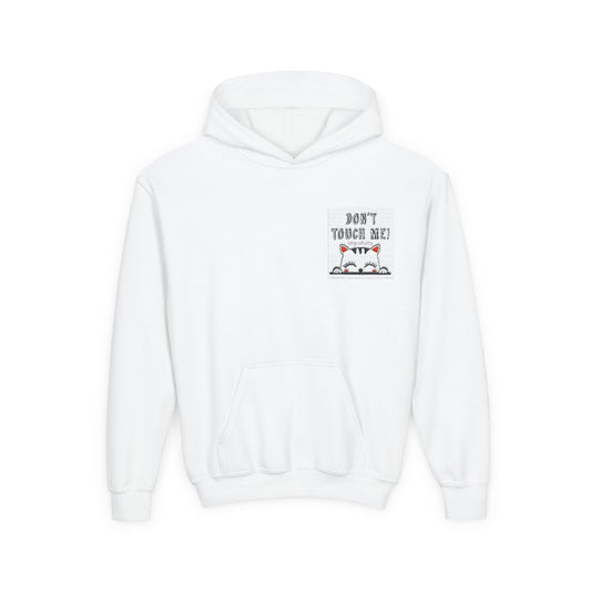 Youth Hoodie with "Don't Touch Me" Design - Comfortable and Fun Sweatshirt for Kids