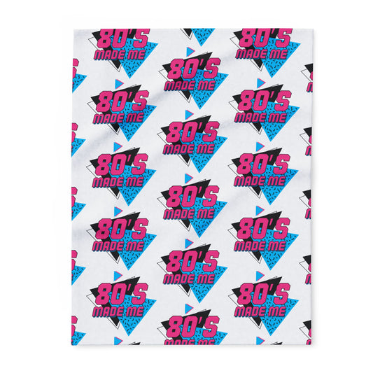 Retro 80's Inspired Arctic Fleece Blanket - Perfect for Cozying Up