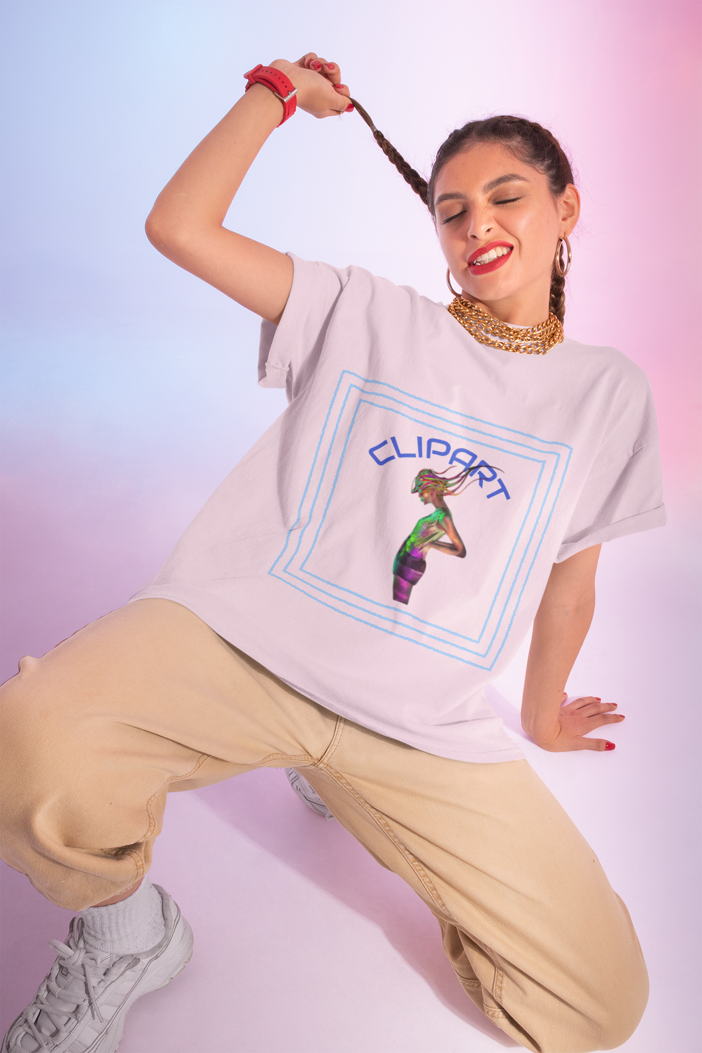 Kids Graphic Tee: Stylish Clipart Design for Fun and Fashion