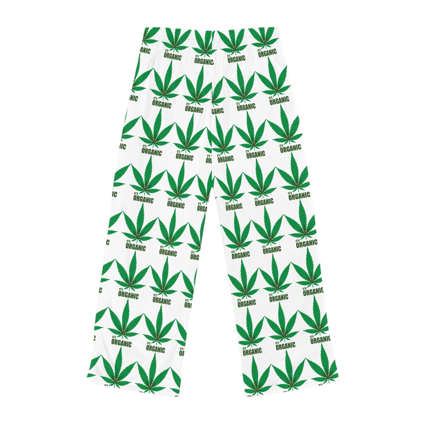 Organic Leaf Print Women's Pajama Pants