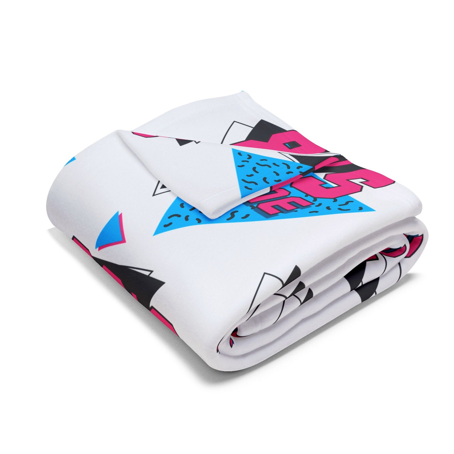 Retro 80's Inspired Arctic Fleece Blanket - Perfect for Cozying Up