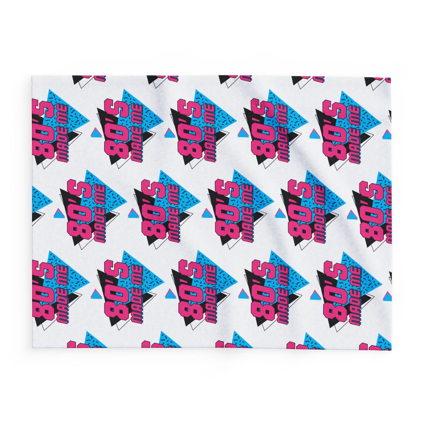 Retro 80's Inspired Arctic Fleece Blanket - Perfect for Cozying Up