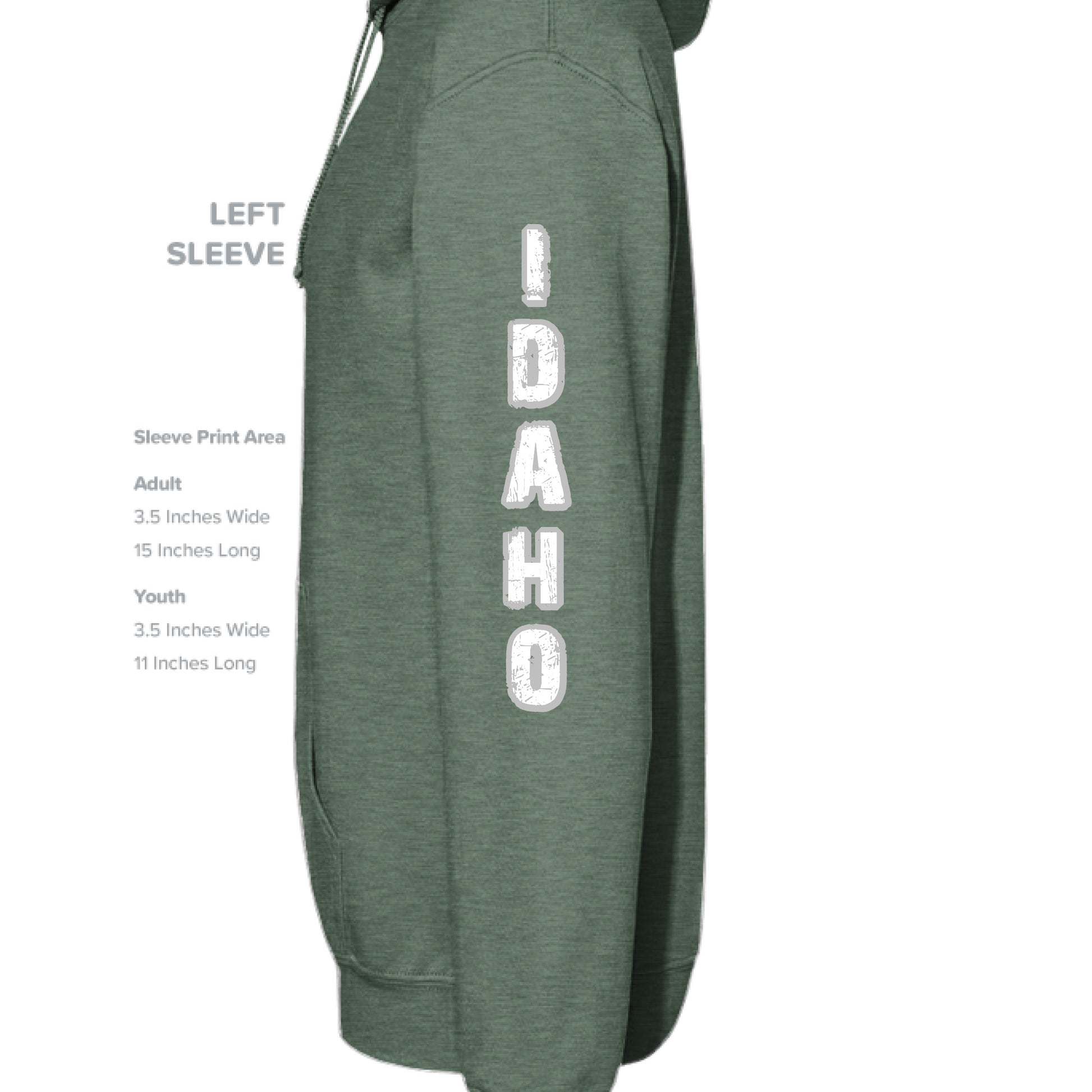 Military Green Heather  - SLEEVE_LEFT